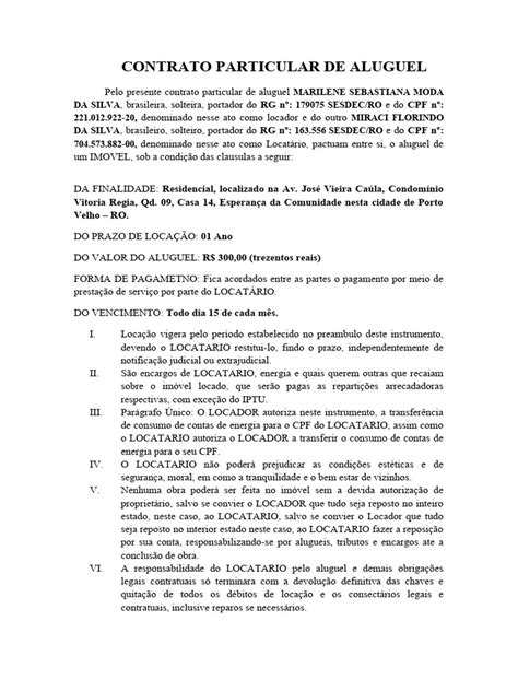 Aluguel Direto com o Proprietário: modelo sem .